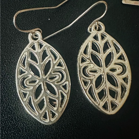 Elegant Silver Tone Earrings Set of 3 - Picture 3 of 4